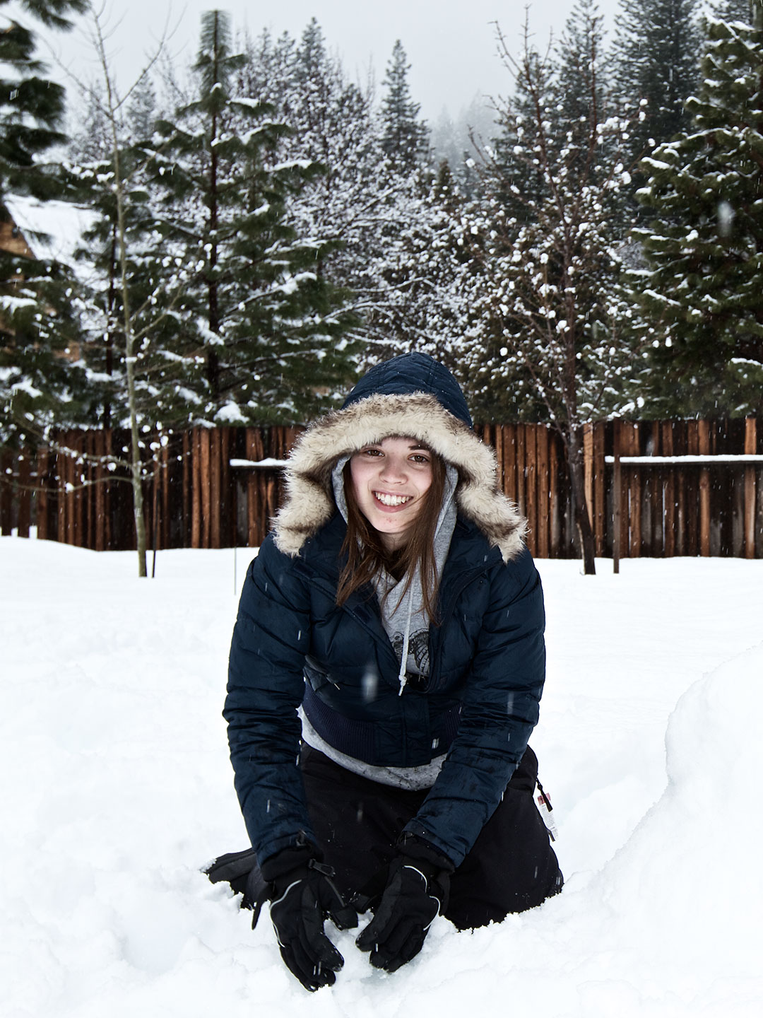 Editorial Snow Portrait